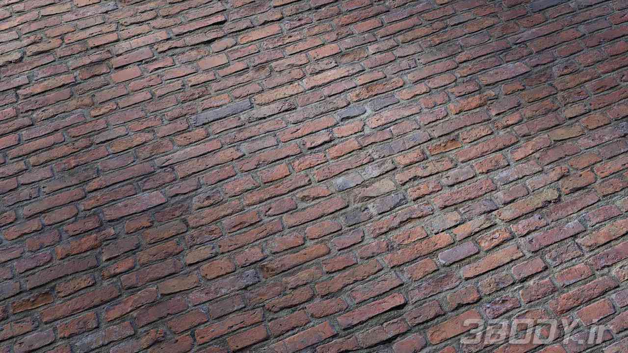 متریال آجر زبر Rough brick عکس 1